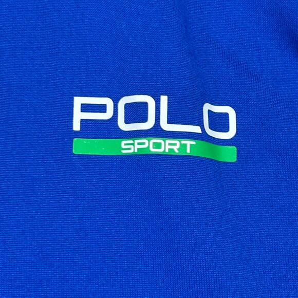 Ralph Lauren Polo Sport 1/4 Zip Pullover Men's 2XL Sapphire Blue Thermo Vent NEW - Picture 3 of 14